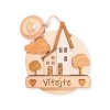 Cedulka domečky "VÍTEJTE"
