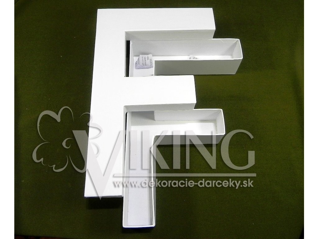 BOX darčekový - písmeno 34 cm
