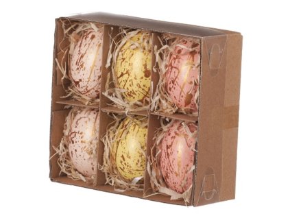 VAJÍČKA slepačie 6 ks - 6 cm