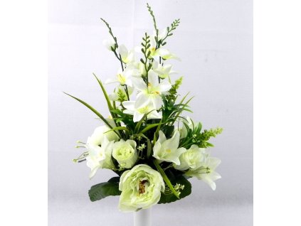 Kytica ľalie, ruže 55 cm