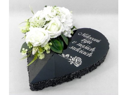 Srdce zaťažené aranžované 45 cm