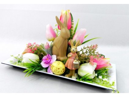 Jarný aranžmán na stôl 40 cm