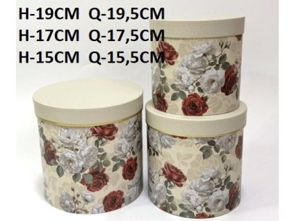 FLOWERBOXY 3 ks - 19 cm