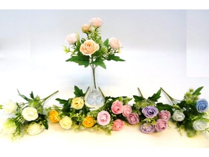 RUŽE kytička mini 30 cm