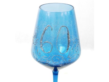 Pohár výročný 60 modrý