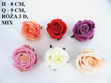 RUŽA hlava 9 cm