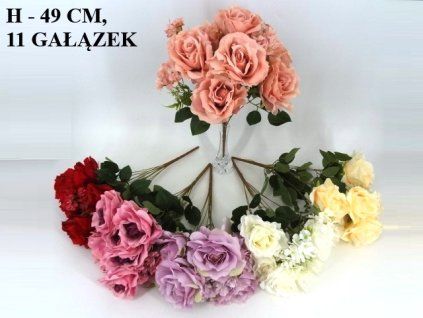 Kytica ruže 49cm
