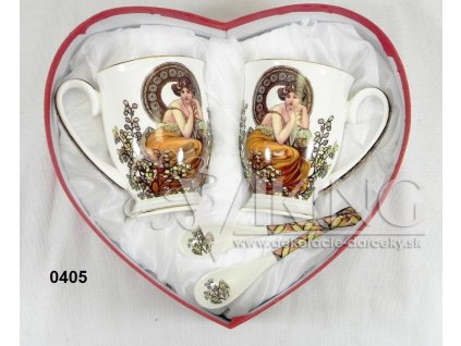 SÚPRAVA porcelánová + lyžičky