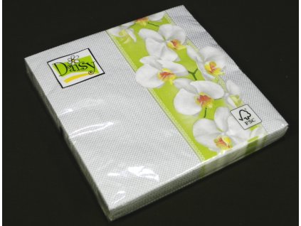 Papierové servítky s orchideou 33 cm