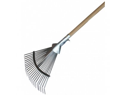 Hrable švédske s drev. násadou na trávnik 1300x24mm