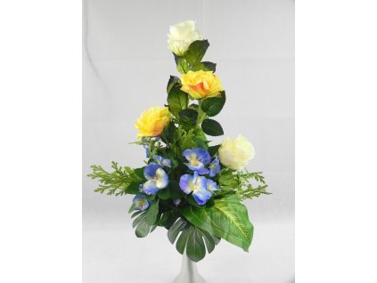 KYTIČKA do bočnej vázy - ruže, sirôtky 60 cm