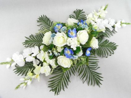 IKEBANA spomienková - ruže, sirôtky 110 cm