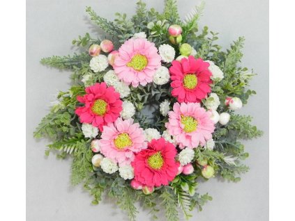 VENČEK umelé gerbery bobuľky 30 cm