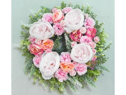 VENIEC umelý pivónie drobné kvietky 35 cm