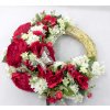 Veniec na dvere s pivóniami 50 cm