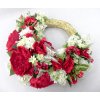 Veniec na dvere s pivóniami 50 cm