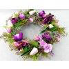 Veniec s tulipánmi a sirôtkami 48 cm