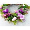 Veniec s tulipánmi a sirôtkami 48 cm