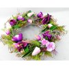 Veniec s tulipánmi a sirôtkami 48 cm
