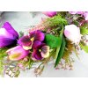 Veniec s tulipánmi a sirôtkami 48 cm