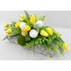 Jarný aranžmán s húsatkom a vajíčkami 55 cm