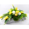 Jarný aranžmán s húsatkom a vajíčkami 55 cm