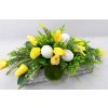 Jarný aranžmán s húsatkom a vajíčkami 55 cm
