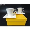 SÚPRAVA porcelánová biela 2+2 230 ml