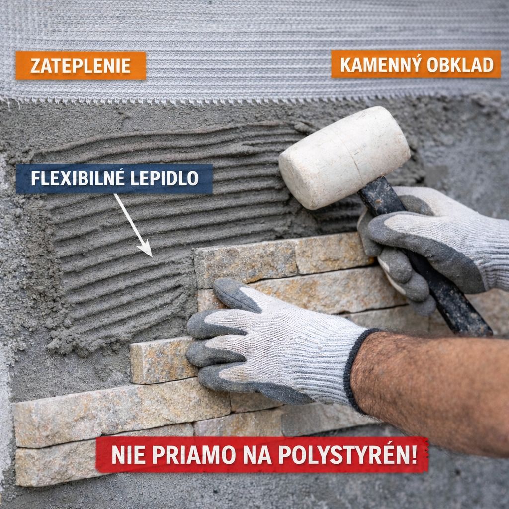 Ako správne lepiť kamenný obklad na zateplenú fasádu