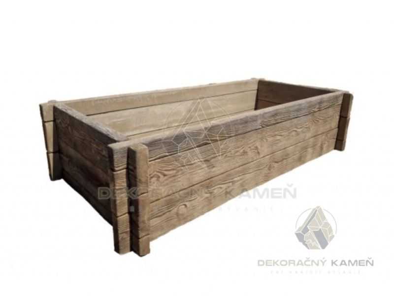 Betónový vyvýšený záhon 270x130 cm