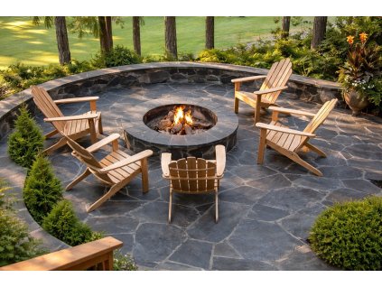 Dlazba okolo ohniska z kvarcitu