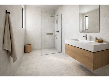 Crema Alba kupelna z kamena