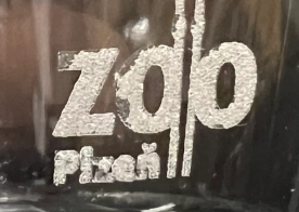 Laserově gravírovaný motiv na skle