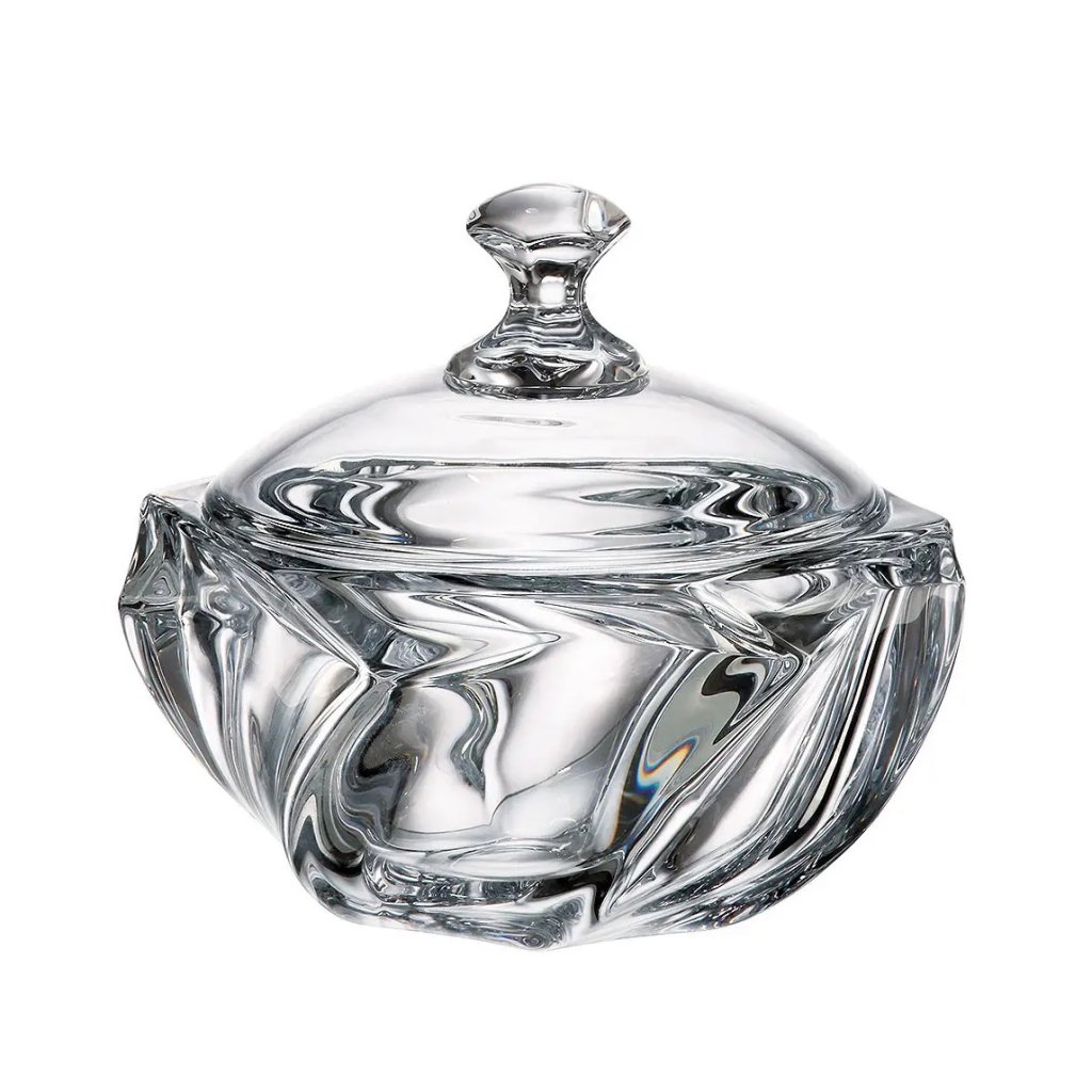 Crystalite Bohemia skleněná dóza Macao 20,5 cm