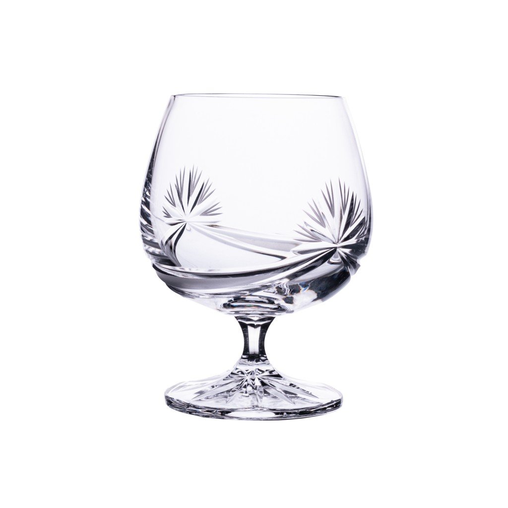 Bohemia Crystal ručně broušené sklenice na rum, brandy a koňak Mašle 250 ml 2KS