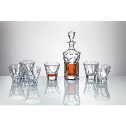 Crystalite Bohemia whisky set Apollo (1+6)