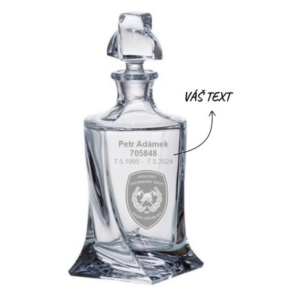 10206 2 crystalite bohemia karafa pro hasice 770 ml 1ks