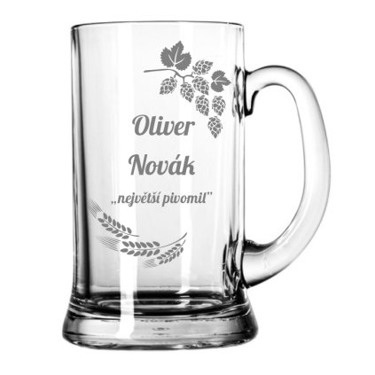 Pivní tuplák s gravírováním 1000 ml 1KS