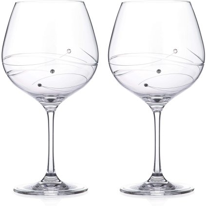Diamante sklenice na gin Spiral Epitome s krystaly Swarovski 610 ml 2KS
