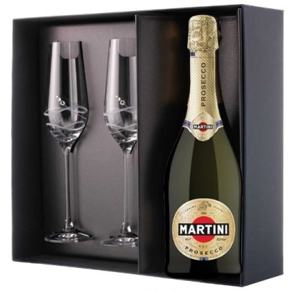 Martini Prosecco dárková sada se skleničkami Venezia se Swarovski krystaly