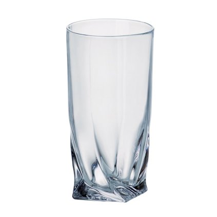 Crystalite Bohemia sklenice na vodu a nealko Quadro 350 ML, 6 KS