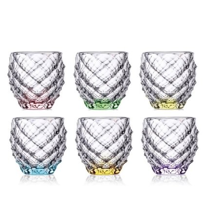 barevné sklenice na vodu a nealko nápoje morris Aurum Crystal Dekorant.cz