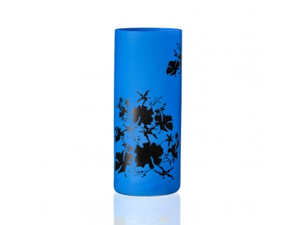 kvetiny vaza crystalex modra