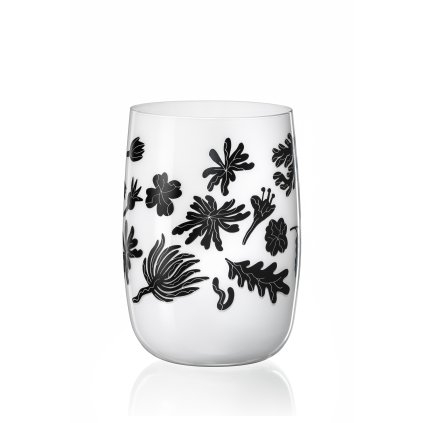 Crystalex skleněná váza Rhizom white 20,5 cm