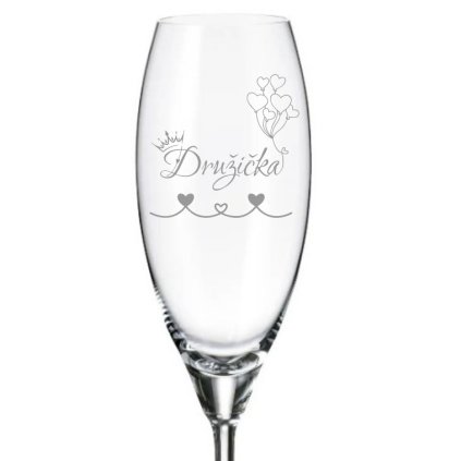 Sklenička pro družičku SRDÍČKA 290 ml 1KS