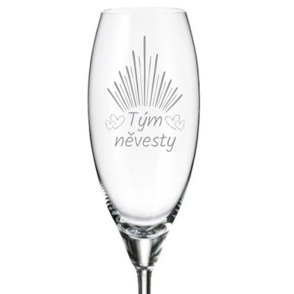 Sklenička na rozlučku se svobodou TÝM NEVĚSTY 290 ml 1KS