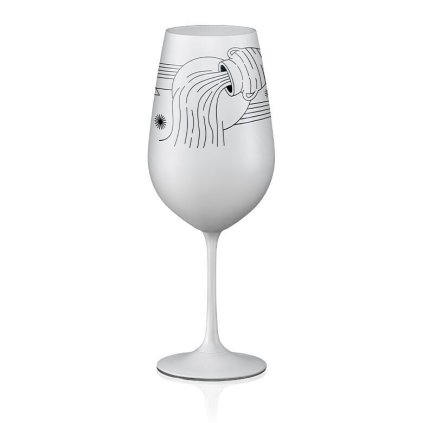 Crystalex sklenička na víno Vodnář Bílá 550 ml 1KS