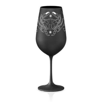 Crystalex sklenička na víno Rak Černá 550 ml 1KS