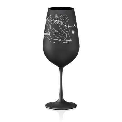 Crystalex sklenička na víno Váhy Černá 550 ml 1KS