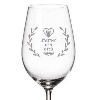 Sklenička na víno pro tatínka DEN OTCŮ